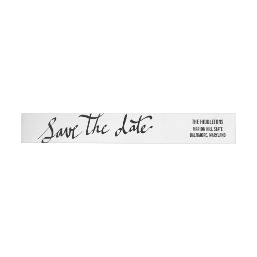 Moderne Save the Date Eenvoudige scripttypografie (Individueel)