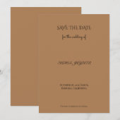 Moderne save the date | Folie, Bloemen & Foto (Voorkant / Achterkant)