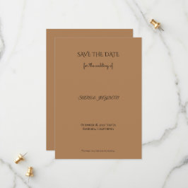 Moderne save the date | Folie, Bloemen & Foto