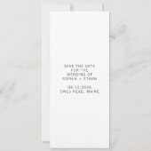 Moderne Save the Date foto strook (Achterkant)