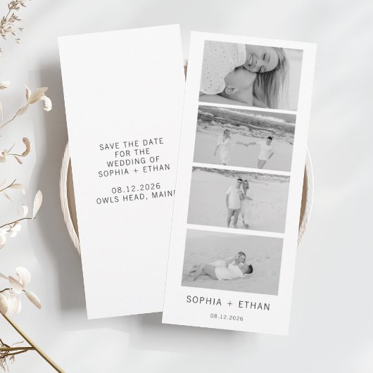 Moderne 'Save the Date' fotostrook Save The Date