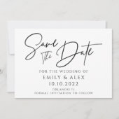 Moderne Save The Date Kaart (Voorkant)