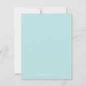 Moderne Save The Date Kaart met Hibiscus (Achterkant)