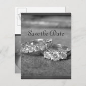 Moderne save the date kaarten (Voorkant / Achterkant)