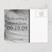 Moderne save the date kaarten (Achterkant)