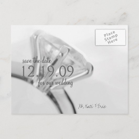 Moderne save the date kaarten (Achterkant)