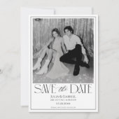 Moderne Save The Date Met Foto Kaart (Voorkant)
