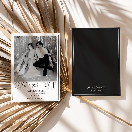 Moderne Save The Date Met Foto Kaart