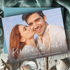Moderne Save-the-Date met koppel foto Save The Date