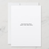 Moderne Save the Date - Minimalistisch foto-ontwer (Achterkant)