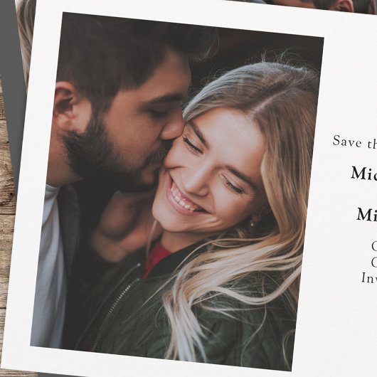 Moderne Save the Date Multi Photo