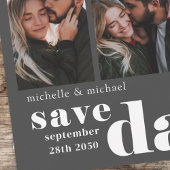 Moderne Save the Date Multi Photo