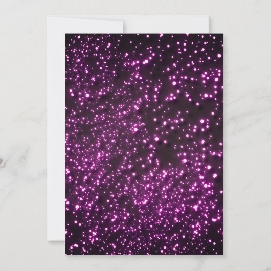 Moderne Save The Date Neon Roze Bruiloft Kaart (Achterkant)