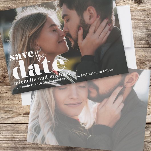 Moderne Save the Date Photo Sjabloon Wedding