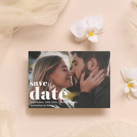 Moderne Save the Date Photo Sjabloon Wedding