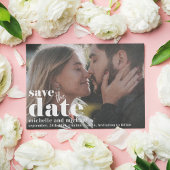 Moderne Save the Date Photo Sjabloon Wedding