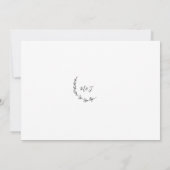 Moderne Save The Date Poederblauw (Achterkant)