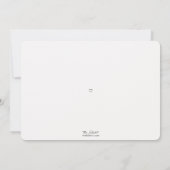 Moderne Save the Date Receptie Foto (Achterkant)