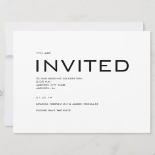 Moderne Save the Date uitnodiging