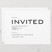 Moderne 'Save the Date'-uitnodiging Kaart (Voorkant / Achterkant)