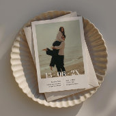 Moderne Save The Date uitnodiging met foto