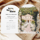 Moderne Save the Date | Zwart witte bruiloft Kaart