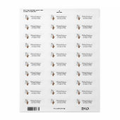 Moderne Saxofoon Muziek Liefhebber Retouradres Etiket (Full Sheet)