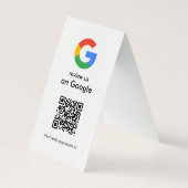 Moderne Scan om Google QR-code bedrijfsbord te beo Visitekaartje (Achterkant)