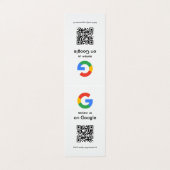 Moderne Scan om Google QR-code bedrijfsbord te beo Visitekaartje (Buitenkant ongevouwen)