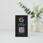Moderne Scan om Google QR-code bedrijfsbord te beo Visitekaartje (Staand voorkant)