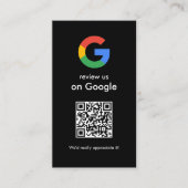 Moderne Scan om Google QR-code bedrijfsbord te beo Visitekaartje (Voorkant)