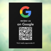 Moderne Scan om Google QR-code te beoordelen Bedri Raamsticker (Vel 3)