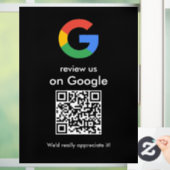 Moderne Scan om Google QR-code te beoordelen Bedri Raamsticker (Huis)