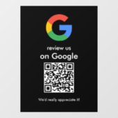 Moderne Scan om Google QR-code te beoordelen Bedri Raamsticker (Vel)