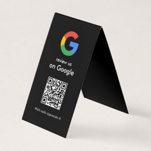 Moderne Scan om Google QR-code te beoordelen Bedri Visitekaartje