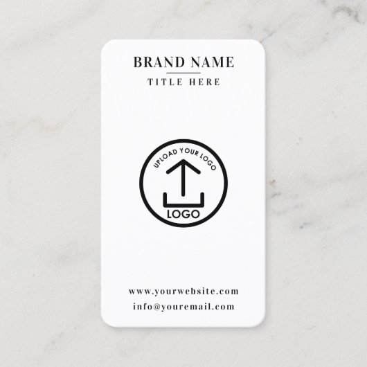 Moderne scanbare digitale contact QR-code Logo Visitekaartje (Voorkant)