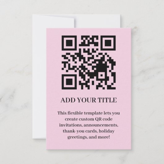 Moderne scanbare QR-event-invitatieontwerp Kaart (Voorkant)