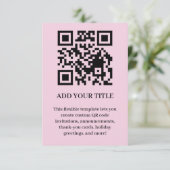 Moderne scanbare QR-event-invitatieontwerp Kaart (Staand voorkant)