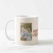 Moderne Scandi Boho Neutrale Vrolijke Kerstmis 2 F Koffiemok (Links)