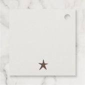 Moderne Scandi Minimaal Blush Hart Kerstboom Bedankjes Labels (Achterkant)