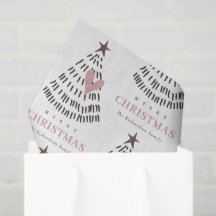 Moderne Scandi Minimaal Blush Hart Kerstboom