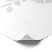 Moderne scandi schattige Koala met bloemen Nursery Poster (Hoek)