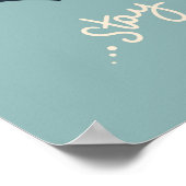 Moderne scandi schattige vogels blijven magisch ki poster (Hoek)