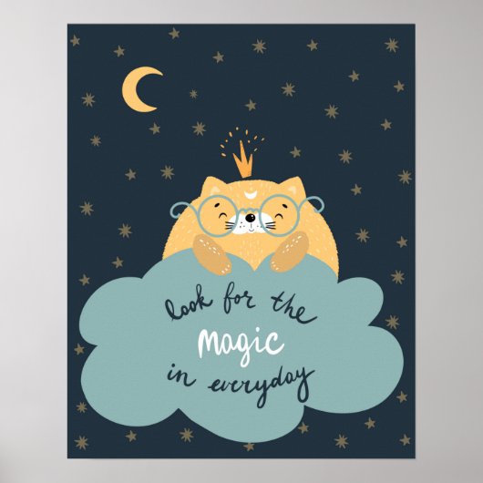 Moderne scandi-uitstraling voor de magische babyka poster (Voorkant)