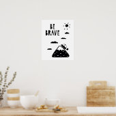 Moderne scandi wees dapper babykamer poster (Keuken)