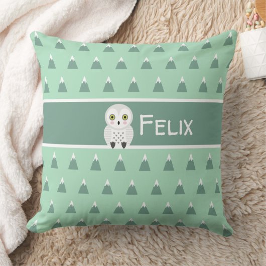 Moderne Scandinavische bergen en sleepnetten Kussen (Deken)