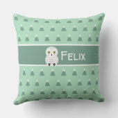 Moderne Scandinavische bergen en sleepnetten Kussen (Achterkant)