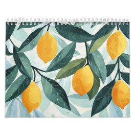 Moderne Scandinavische Bloemenvrucht | Volkskunst  Kalender