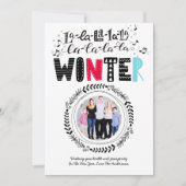 Moderne Scandinavische Doodle FOTO Folk Art Pret Kaart (Voorkant)