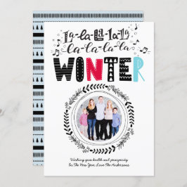 Moderne Scandinavische Doodle FOTO Folk Art Pret Kaart